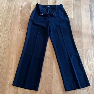 00P black slack. Loft. High waist wide leg.